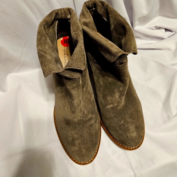 Splendid Shoes - *RARE* SUEDE LEATHER SPLENDID BROWN ANKLE BOOTS SZ 10